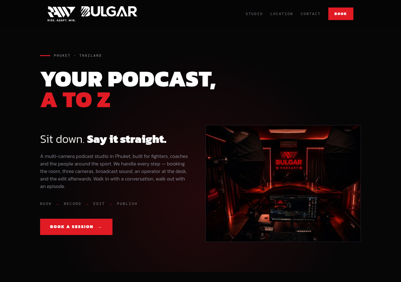 Screenshot of the running web